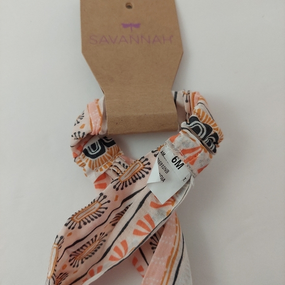 Savannah Romper Headband Set Organic Cotton Size 3 - 6 Months Baby NEW - Picture 8 of 8